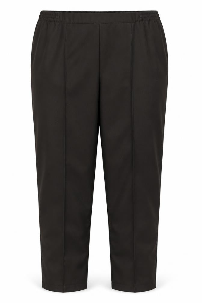 Amalina Womens Brown Polyester Trousers Size 22 Regular
