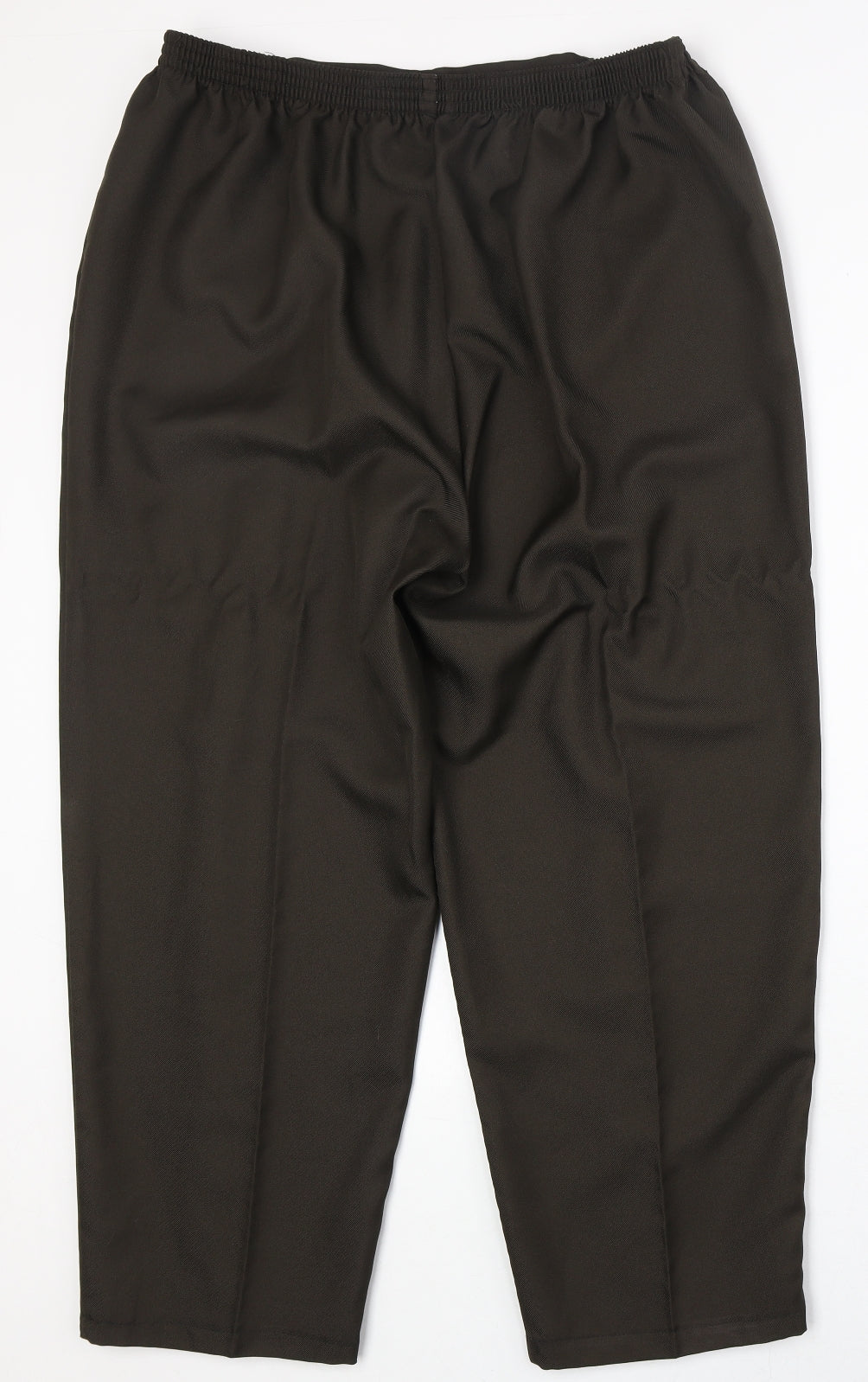 Amalina Womens Brown Polyester Trousers Size 22 Regular
