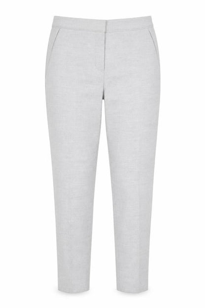 H&M Womens Grey Polyester Chino Trousers Size 12 Regular Zip