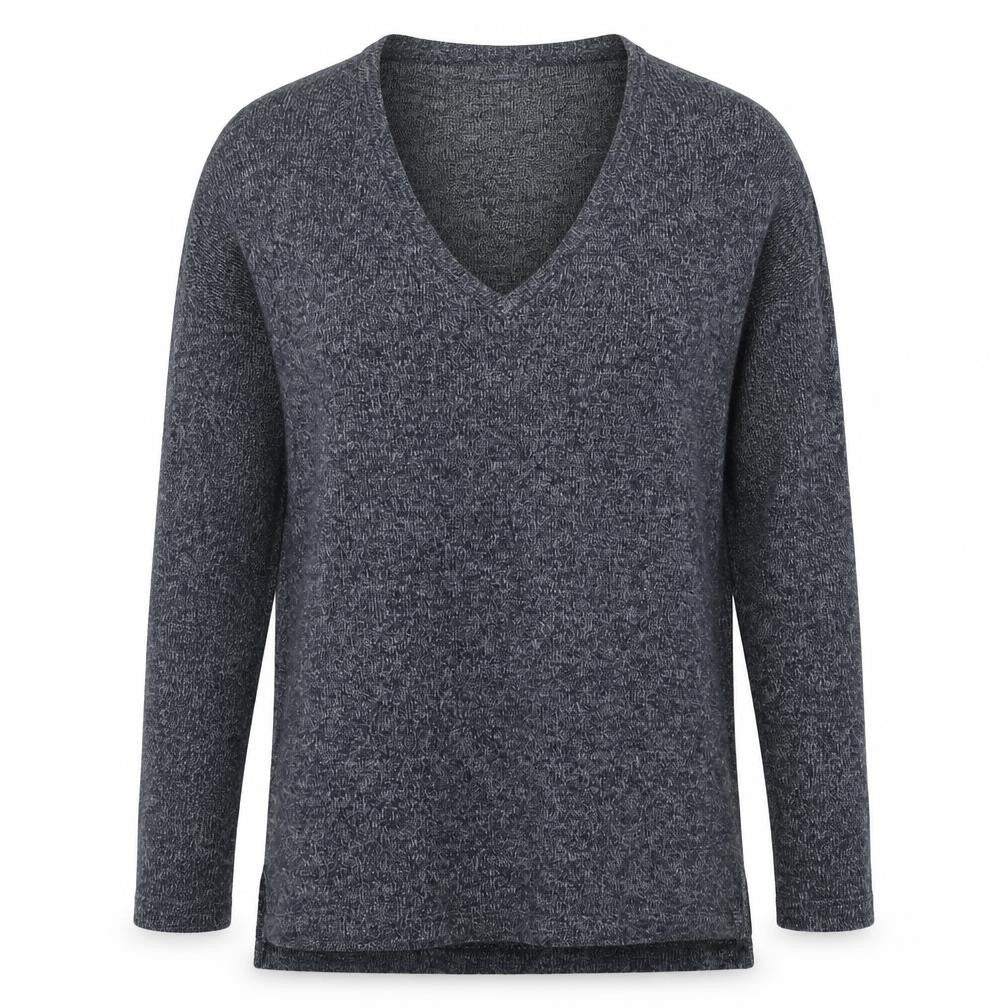 River Island Womens Blue Square Neck Polyester Pullover Jumper Size 8