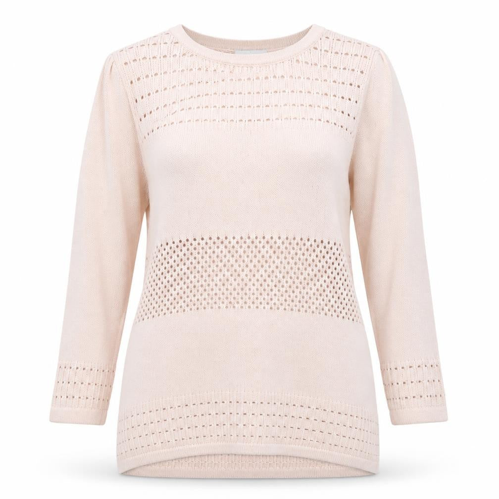 H&M Womens Pink Round Neck Viscose Pullover Jumper Size L