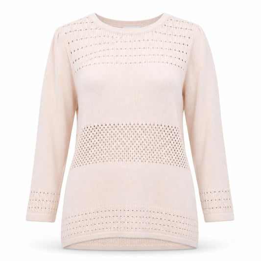 H&M Womens Pink Round Neck Viscose Pullover Jumper Size L
