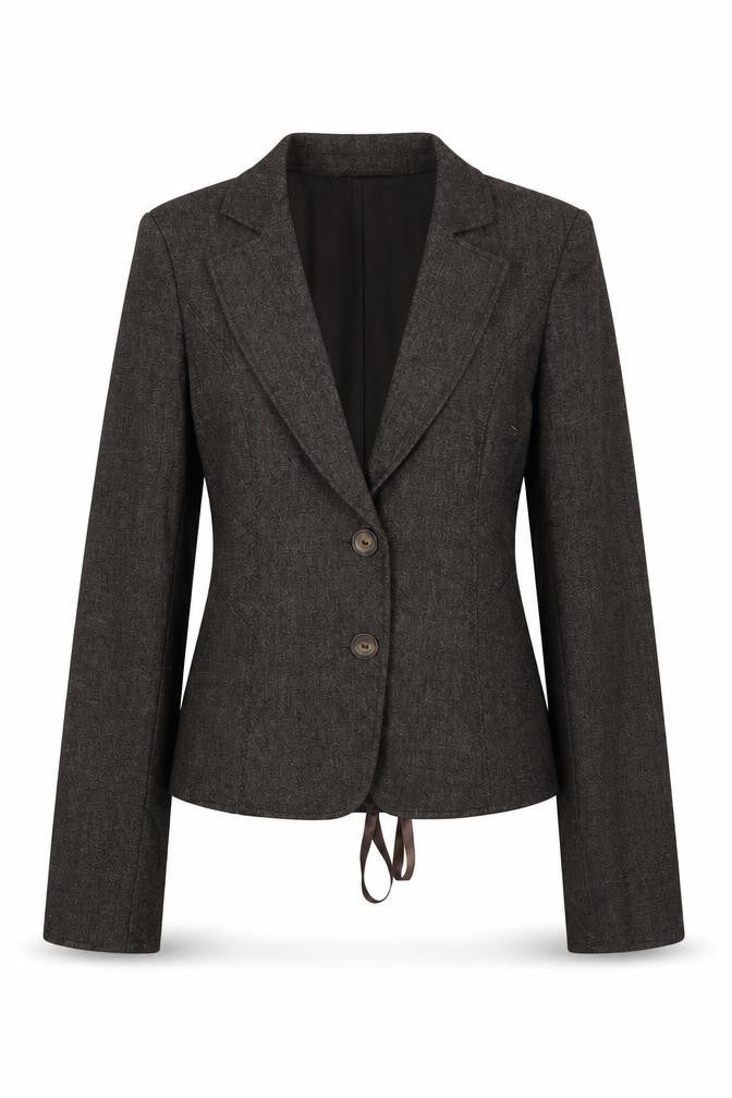 Mexx Womens Brown Jacket Blazer Size 10 Button