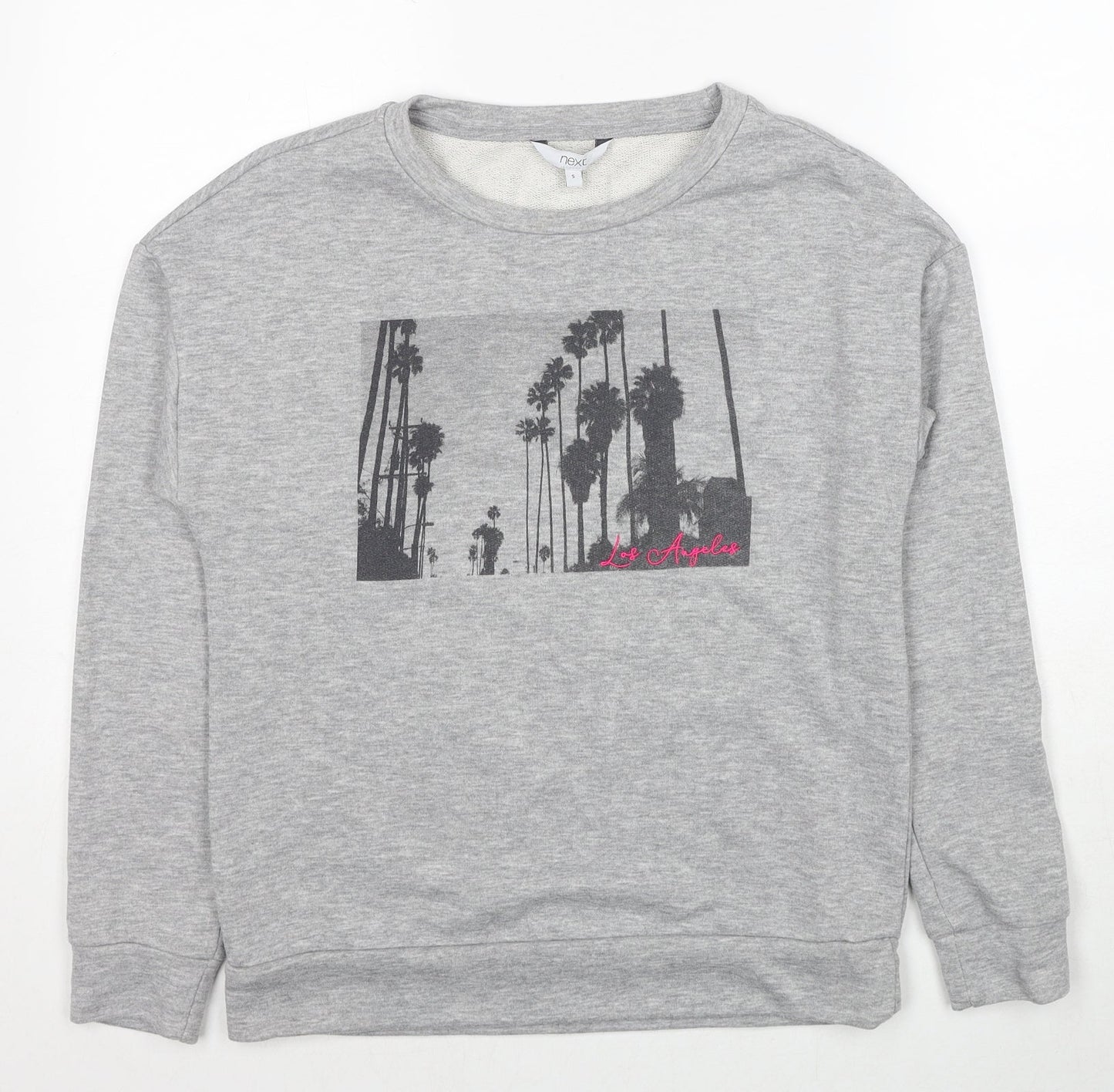 NEXT Mens Grey Cotton Pullover Sweatshirt Size S - Los Angeles