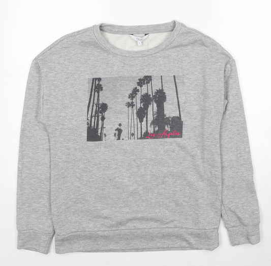 NEXT Mens Grey Cotton Pullover Sweatshirt Size S - Los Angeles