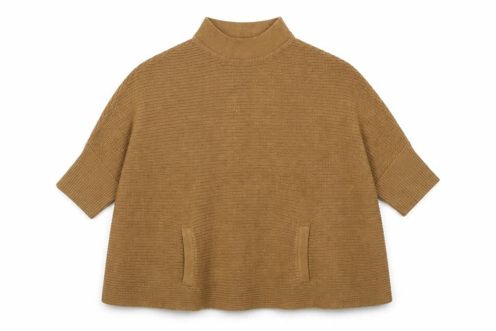 H&M Womens Brown Mock Neck Acrylic Pullover Jumper Size XS