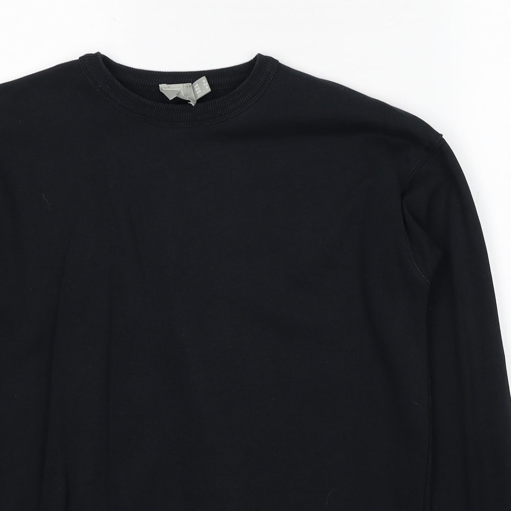 ASOS Womens Black Cotton Pullover Sweatshirt Size 6 Pullover