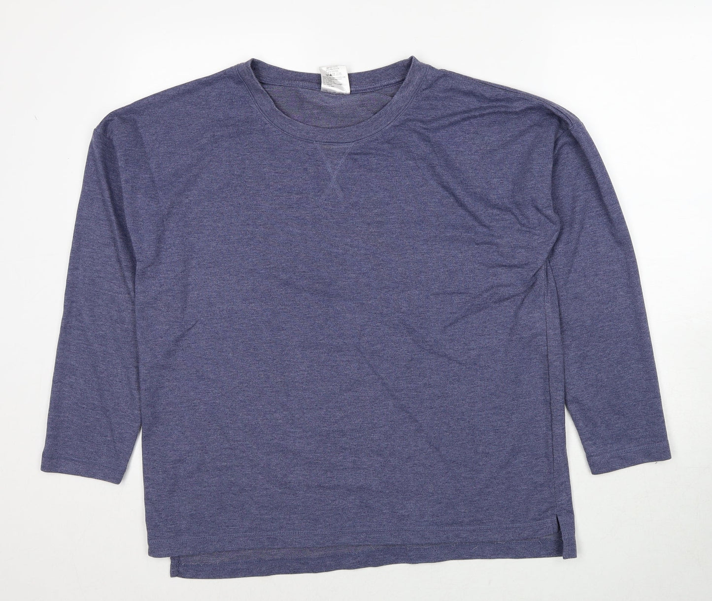 Being Casual Womens Blue Round Neck Polyester Pullover Jumper Size 12 - Size 12-14