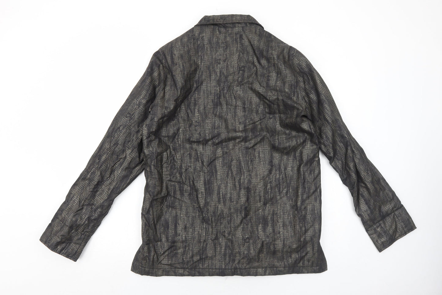 Dannimac Womens Grey Animal Print Jacket Size S Zip - Snake Print