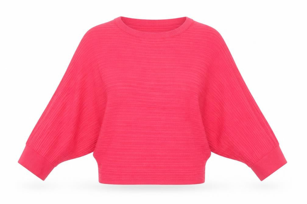 River Island Womens Pink Round Neck Viscose Pullover Jumper Size S