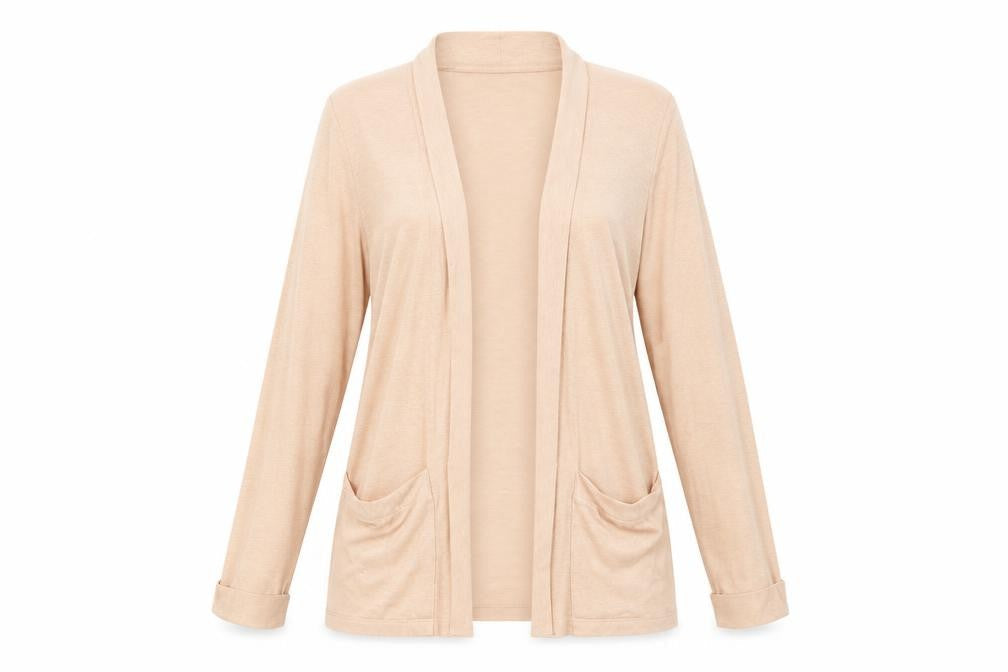 FOREVER 21 Womens Pink Collared Polyester Cardigan Jumper Size M - Open