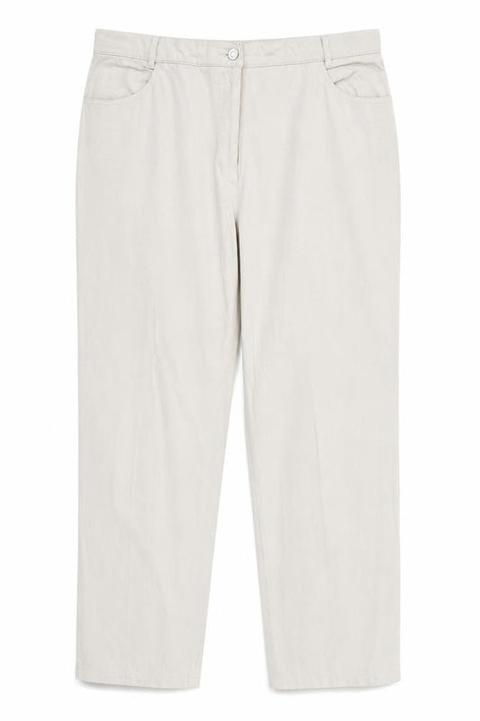 TONI Mens Beige Cotton Trousers Size 42 in Regular Zip