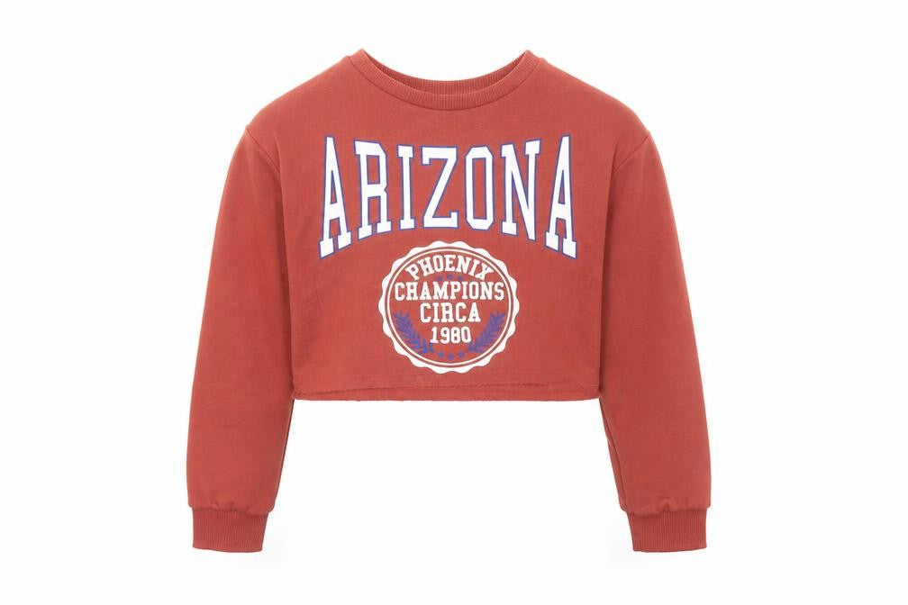 New Look Girls Orange Polyester Pullover Sweatshirt Size 10-11 Years Pullover - Arizona