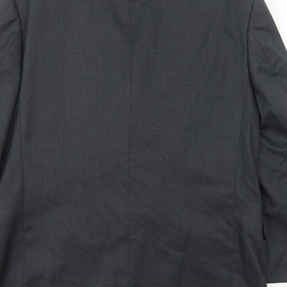 Scott & Taylor Mens Grey Polyester Jacket Suit Jacket Size 44 Regular