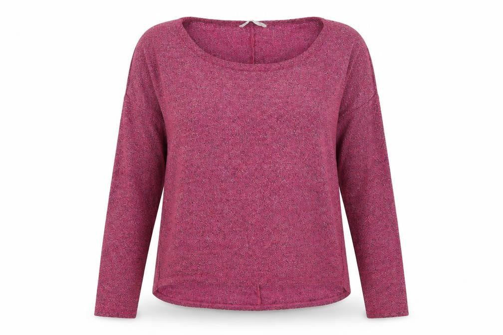 Atmosphere Womens Purple Round Neck Acrylic Pullover Jumper Size 8
