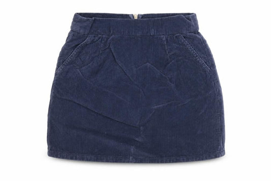 Topshop Womens Blue Cotton Mini Skirt Size 28 in Zip