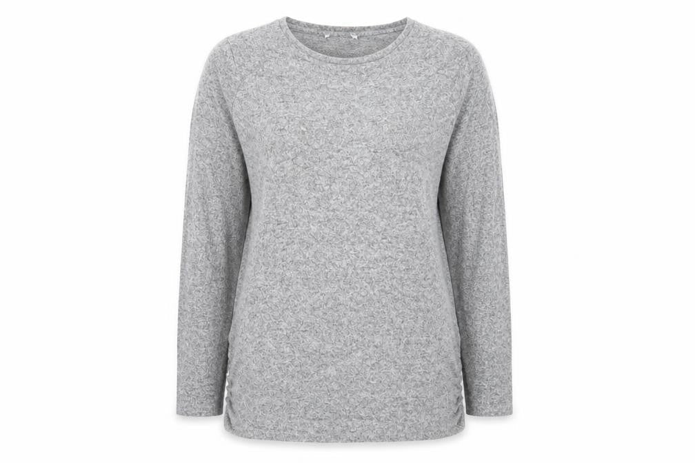 NEXT Womens Grey Round Neck Viscose Pullover Jumper Size 18