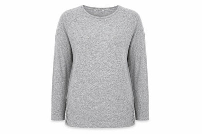 Next Womens Grey Round Neck Viscose Pullover Jumper Size 18