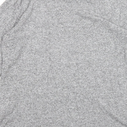 Next Womens Grey Round Neck Viscose Pullover Jumper Size 18