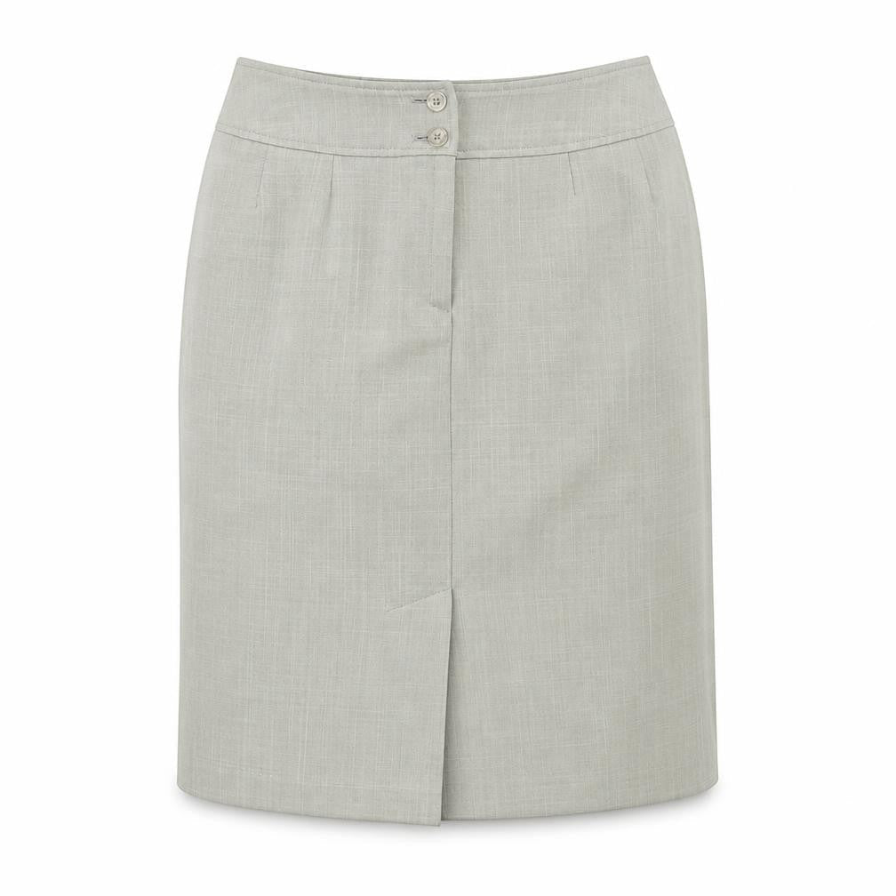 George Womens Green Polyester A-Line Skirt Size 12 Button