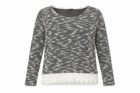 Select Womens Black Round Neck Cotton Pullover Jumper Size 16