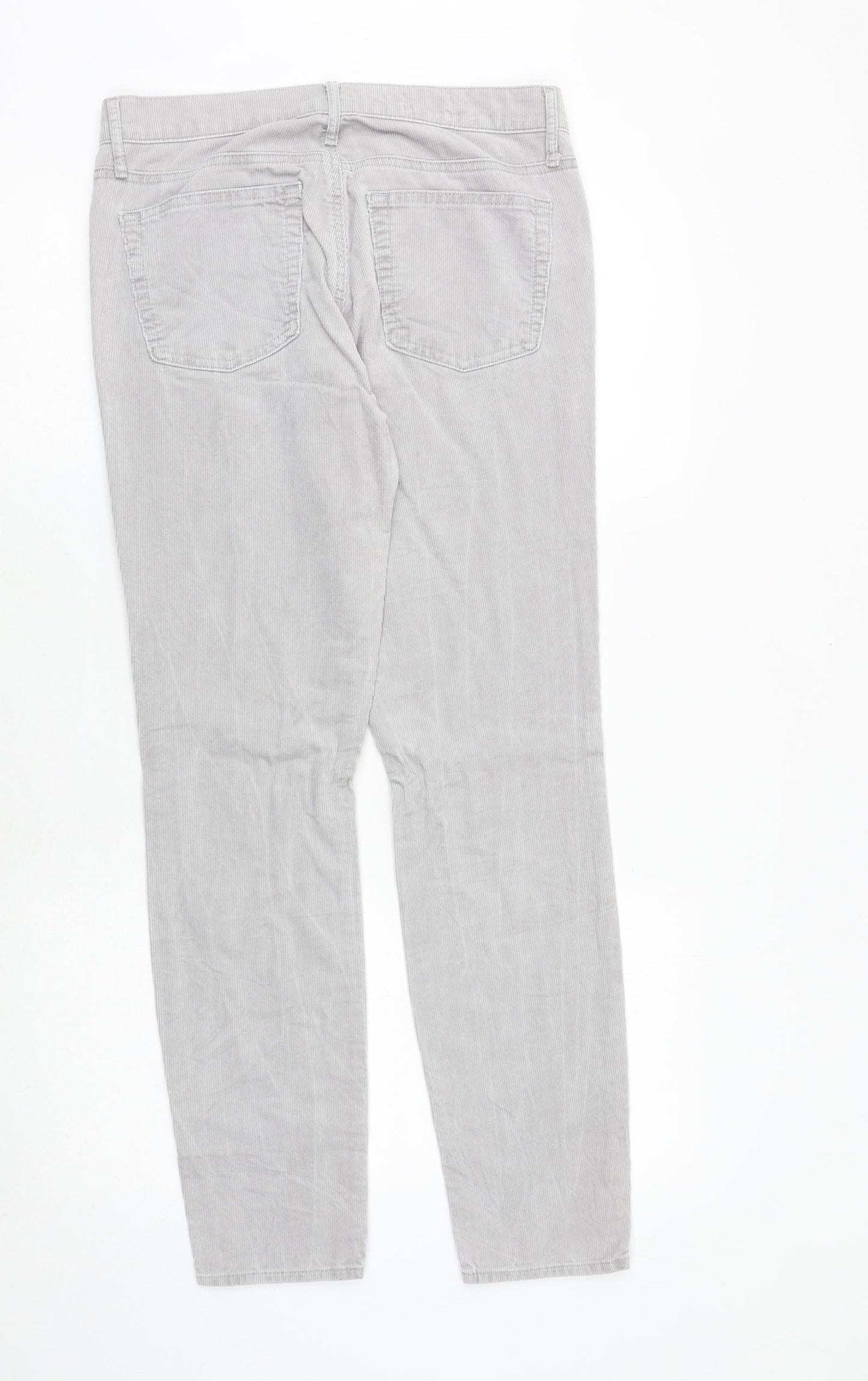 Gap Womens Grey Cotton Trousers Size 31 in Regular Zip