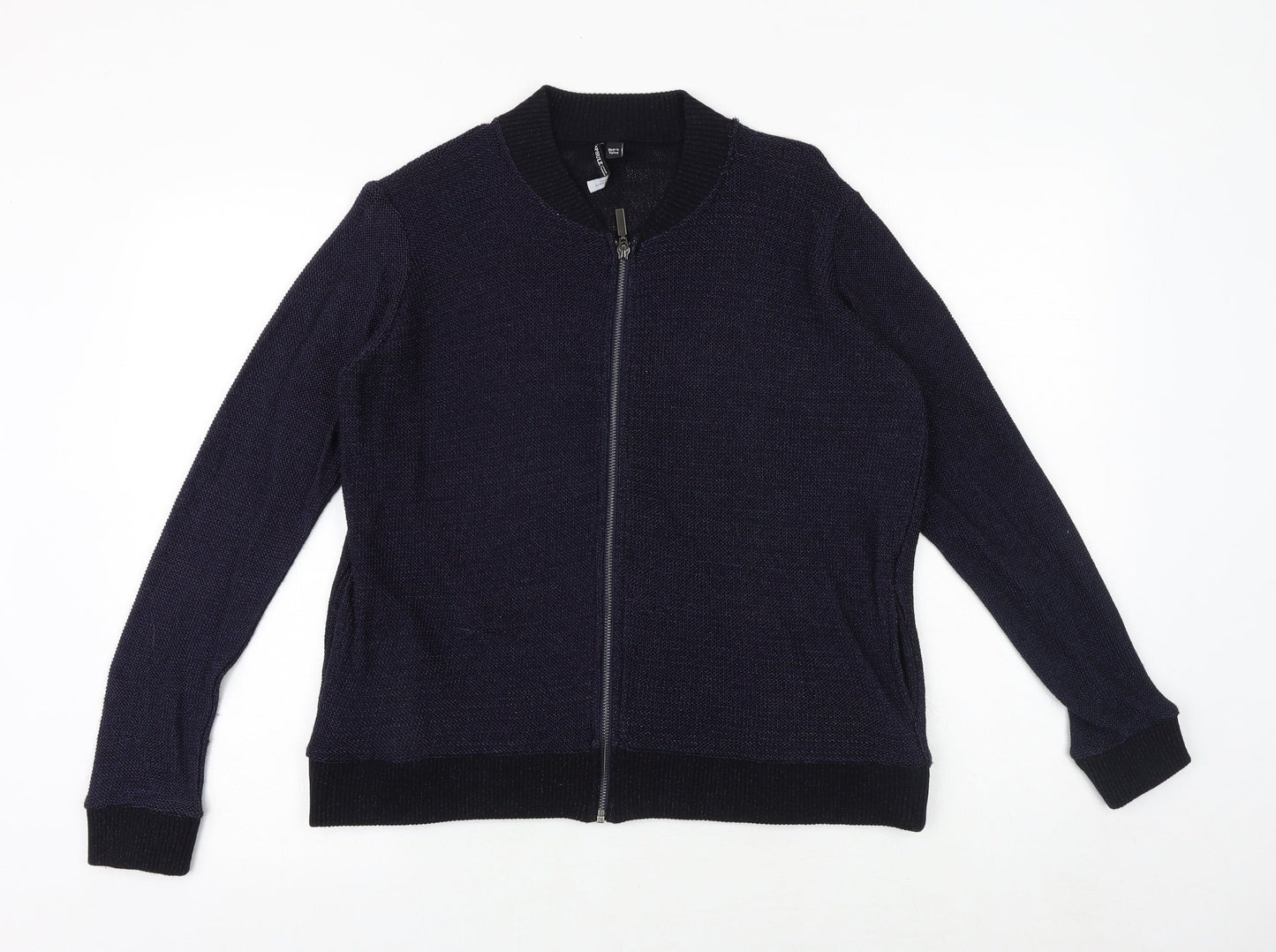 Capsule Womens Blue Polyester Full Zip Sweatshirt Size 16 Zip