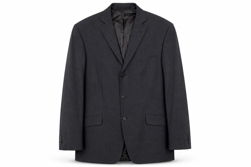 Marks & Spencer Mens Grey Polyester Jacket Suit Jacket Size 42 Regular