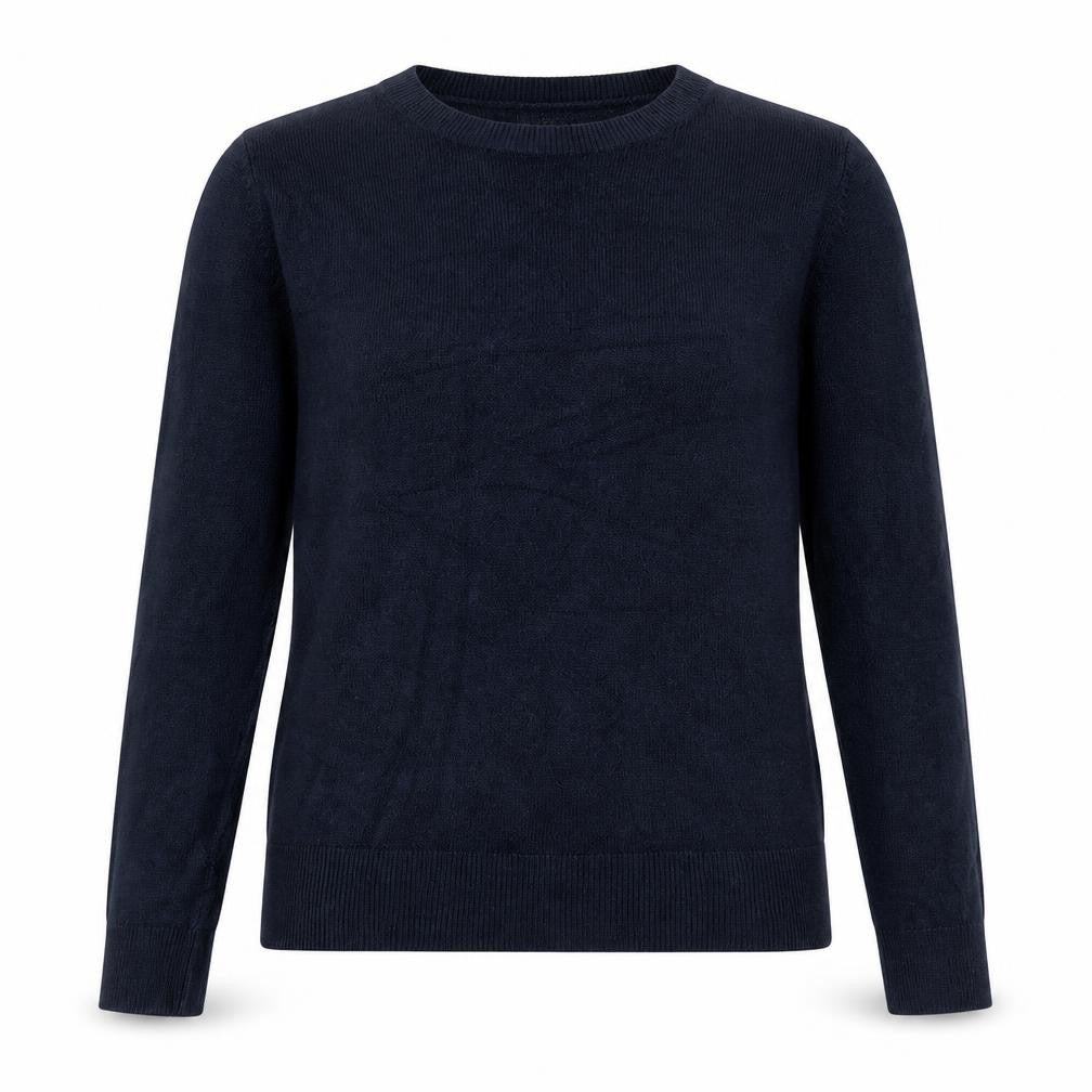 Marks & Spencer Womens Blue Round Neck Acrylic Pullover Jumper Size 10