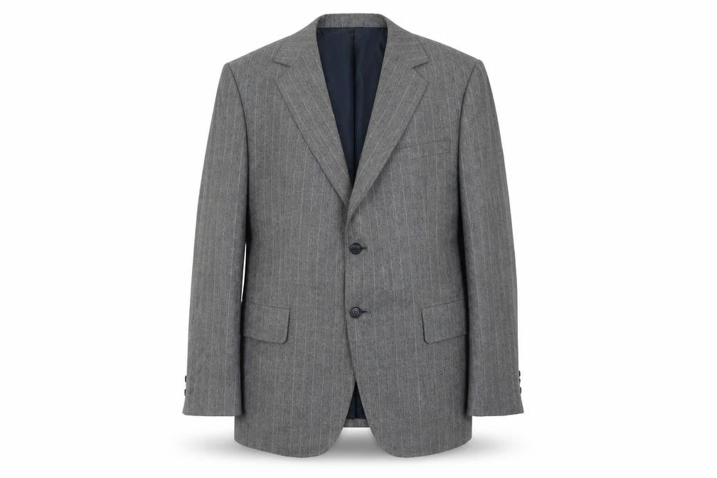 Styleda Mens Grey Striped Wool Jacket Suit Jacket Size 44 Regular