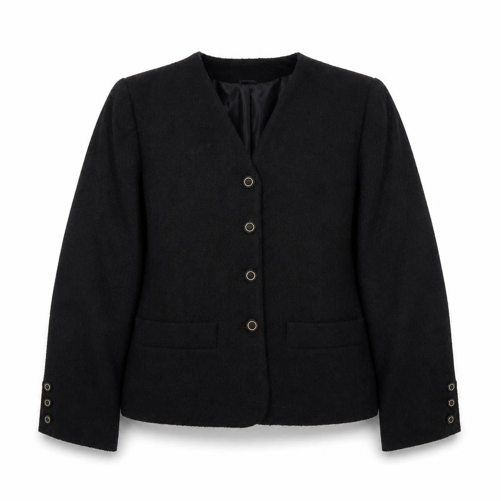 Paul Seperates Womens Black Jacket Blazer Size 14 Button