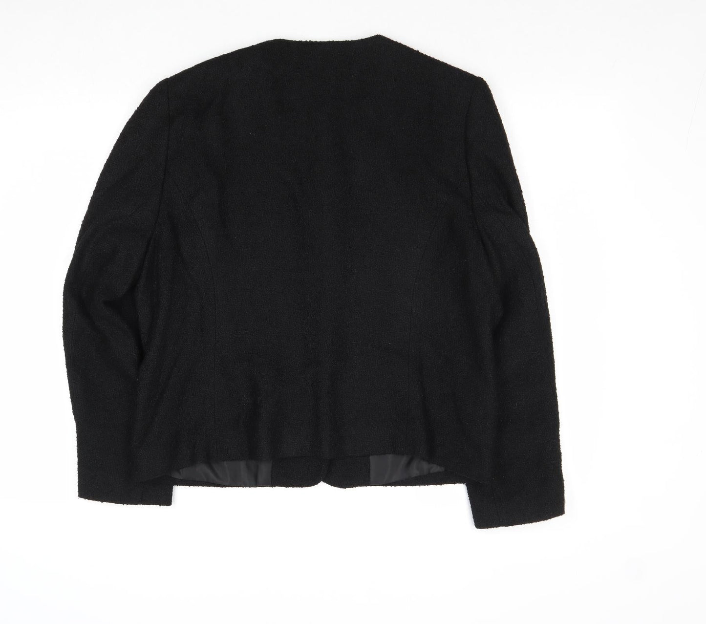 Paul Seperates Womens Black Jacket Blazer Size 14 Button