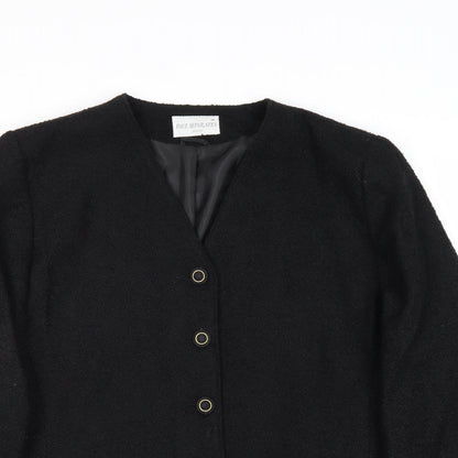 Paul Seperates Womens Black Jacket Blazer Size 14 Button