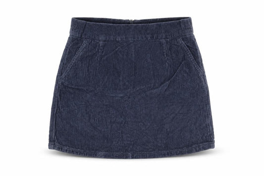Topshop Womens Blue Cotton A-Line Skirt Size 26 in Zip