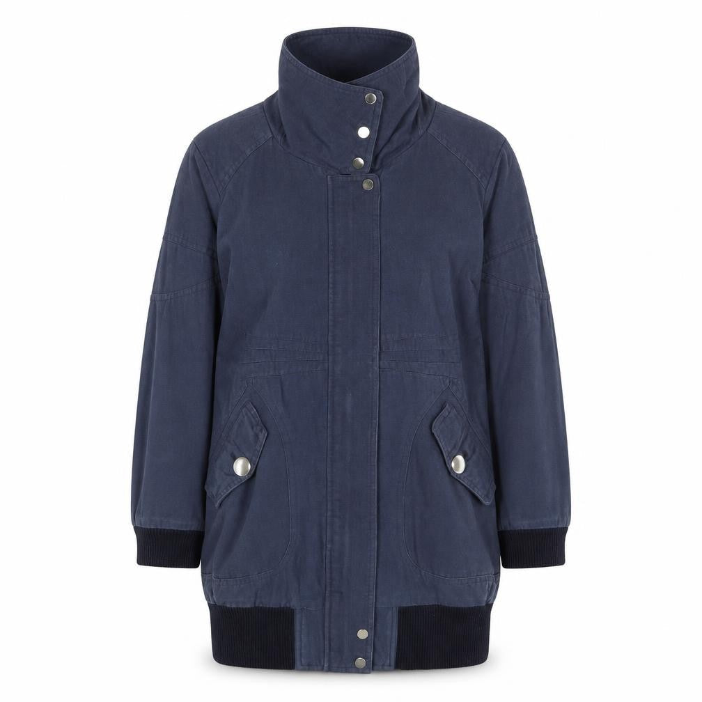 Jovonna Womens Blue Jacket Size S Zip