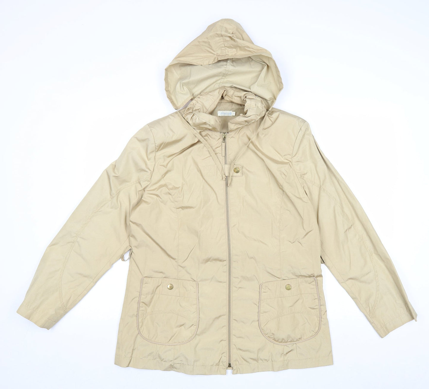 Tayberry Womens Beige Jacket Size M Zip