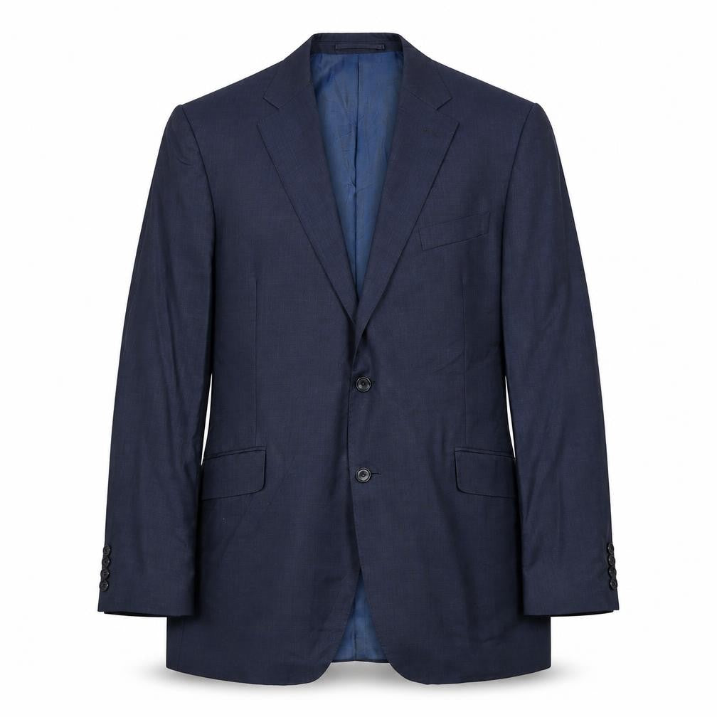 Marks & Spencer Mens Blue Wool Jacket Suit Jacket Size 42 Regular