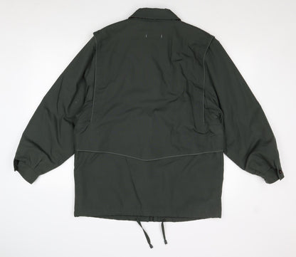 Telemac Womens Green Jacket Size 14 Zip