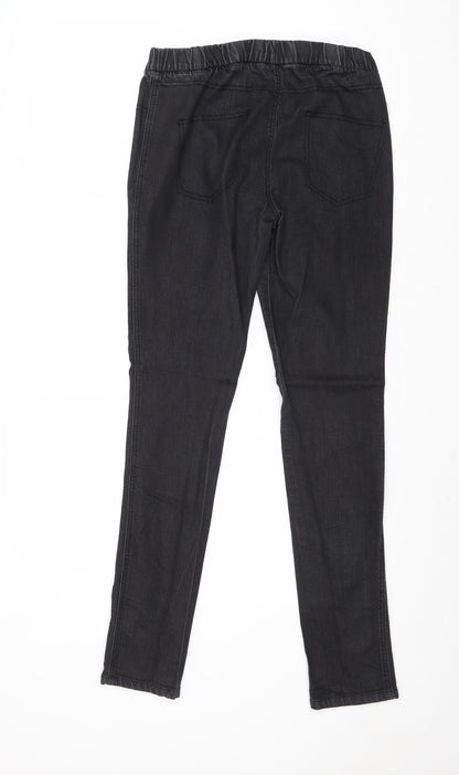 Dorothy Perkins Womens Black Cotton Jegging Jeans Size 12 Regular