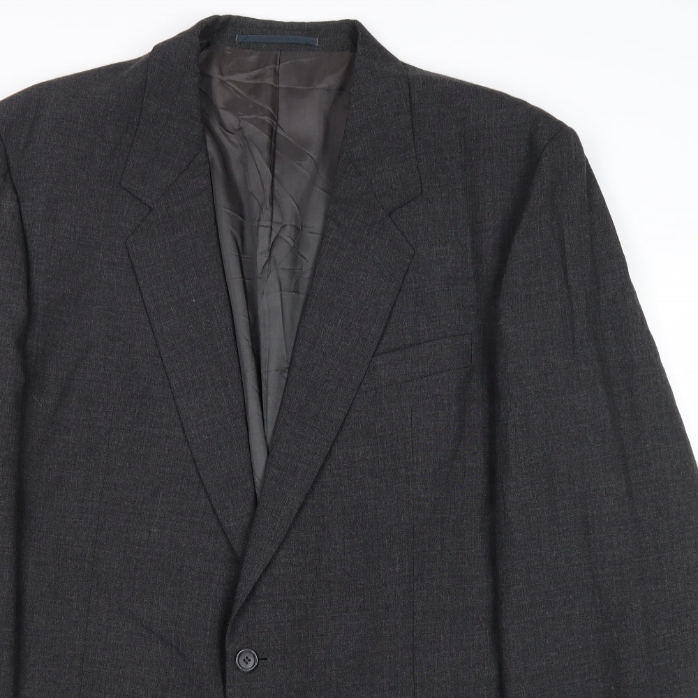 Brigdens Mens Grey Polyester Jacket Suit Jacket Size 46 Regular