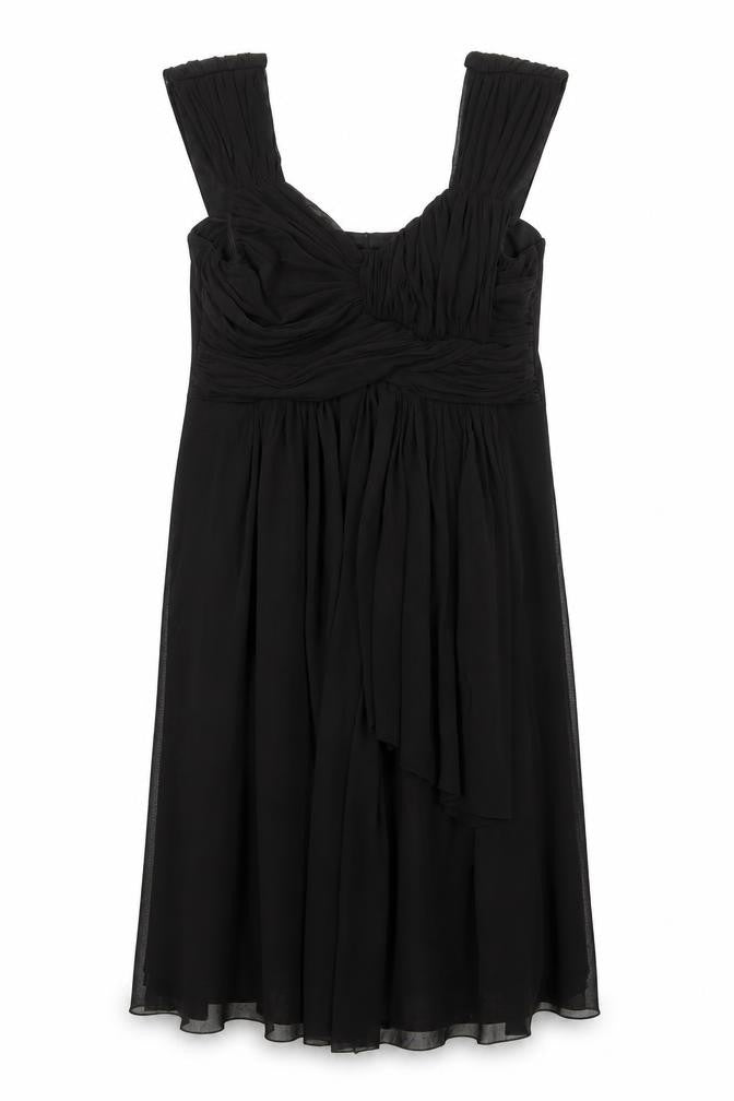 M&Co Womens Black Nylon Trapeze & Swing Size 12 Round Neck Pullover
