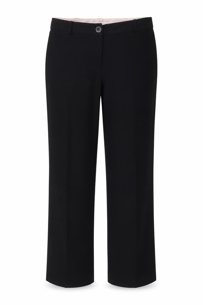 Dorothy Perkins Womens Black Polyester Trousers Size 12 Regular Zip