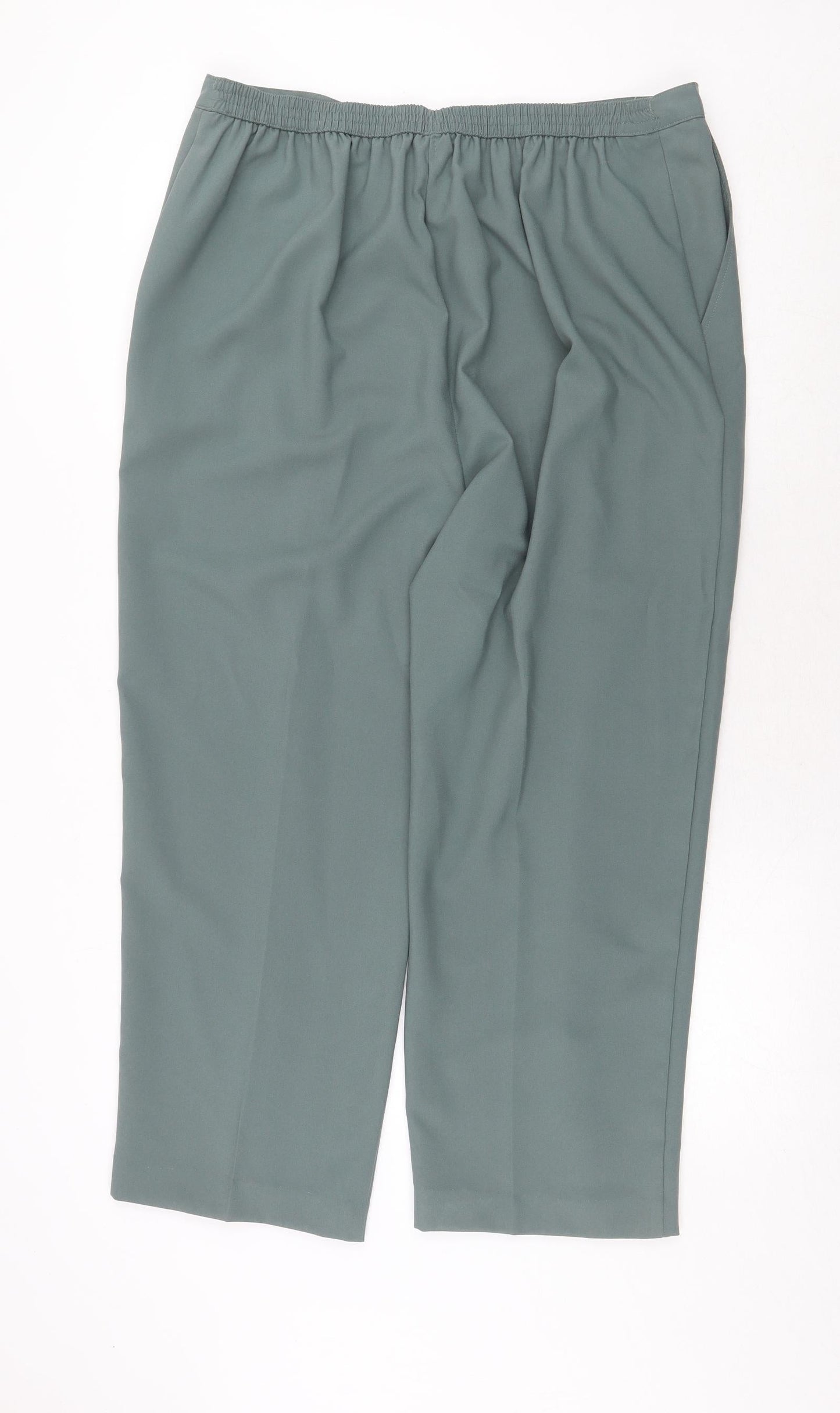 EWM Womens Green Polyester Trousers Size 20 Regular