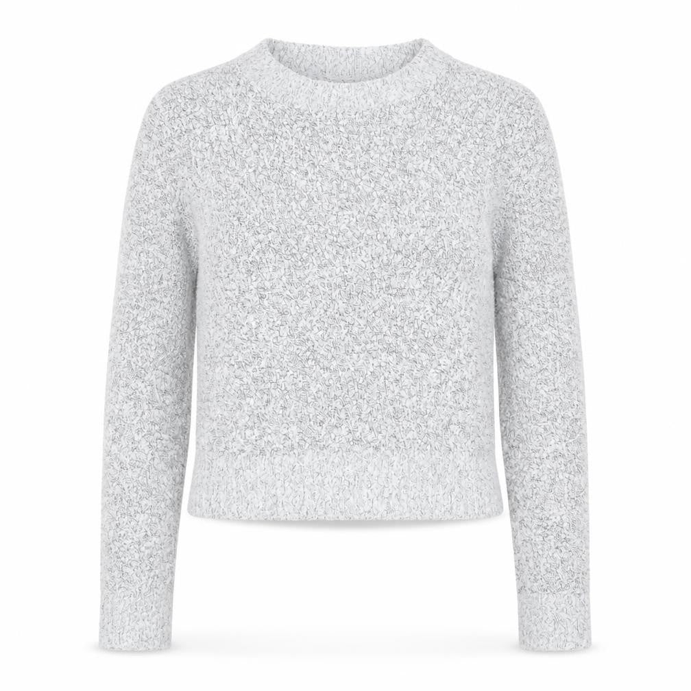 H&M Womens Grey Round Neck Acrylic Pullover Jumper Size XS