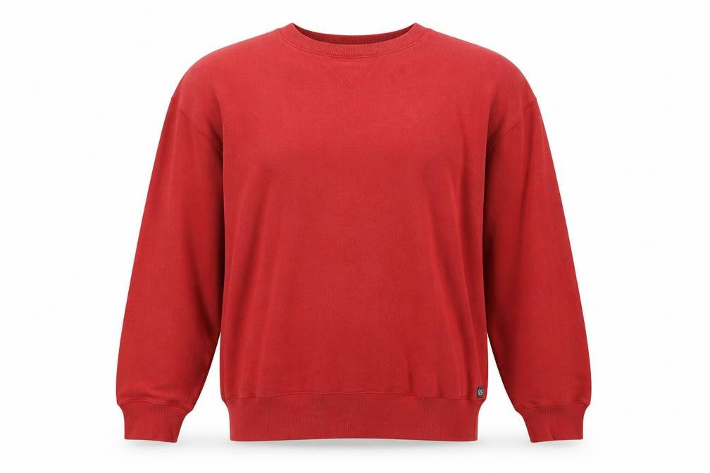 Courir Mens Red Cotton Pullover Sweatshirt Size S