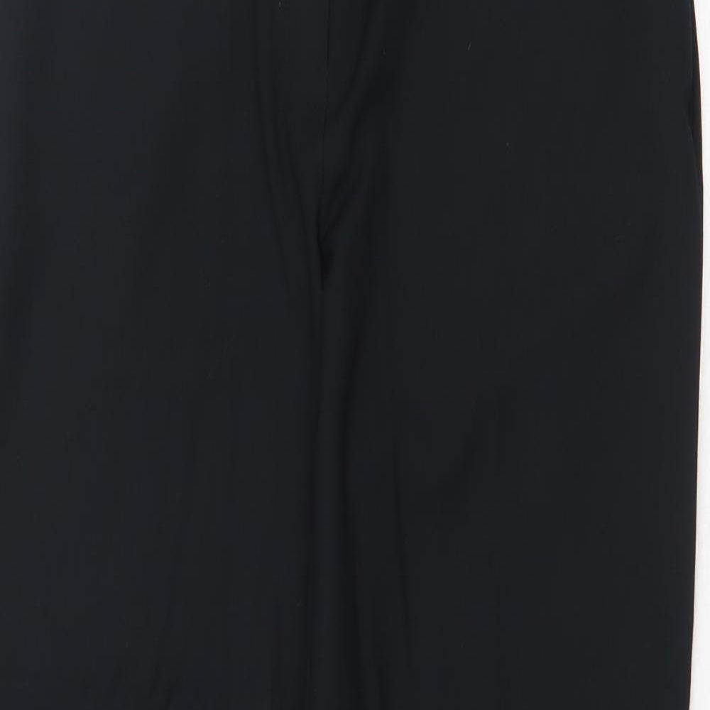Marks and Spencer Womens Blue Polyester Dress Pants Trousers Size 10 Regular Zip