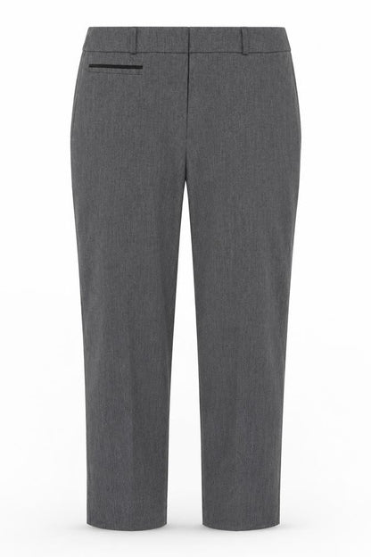 Debenhams Womens Grey Polyester Trousers Size 34 in Regular Zip