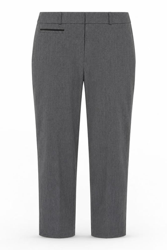 Debenhams Womens Grey Polyester Trousers Size 34 in Regular Zip