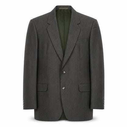 Odermark Mens Grey Striped Polyester Jacket Suit Jacket Size 42 Regular