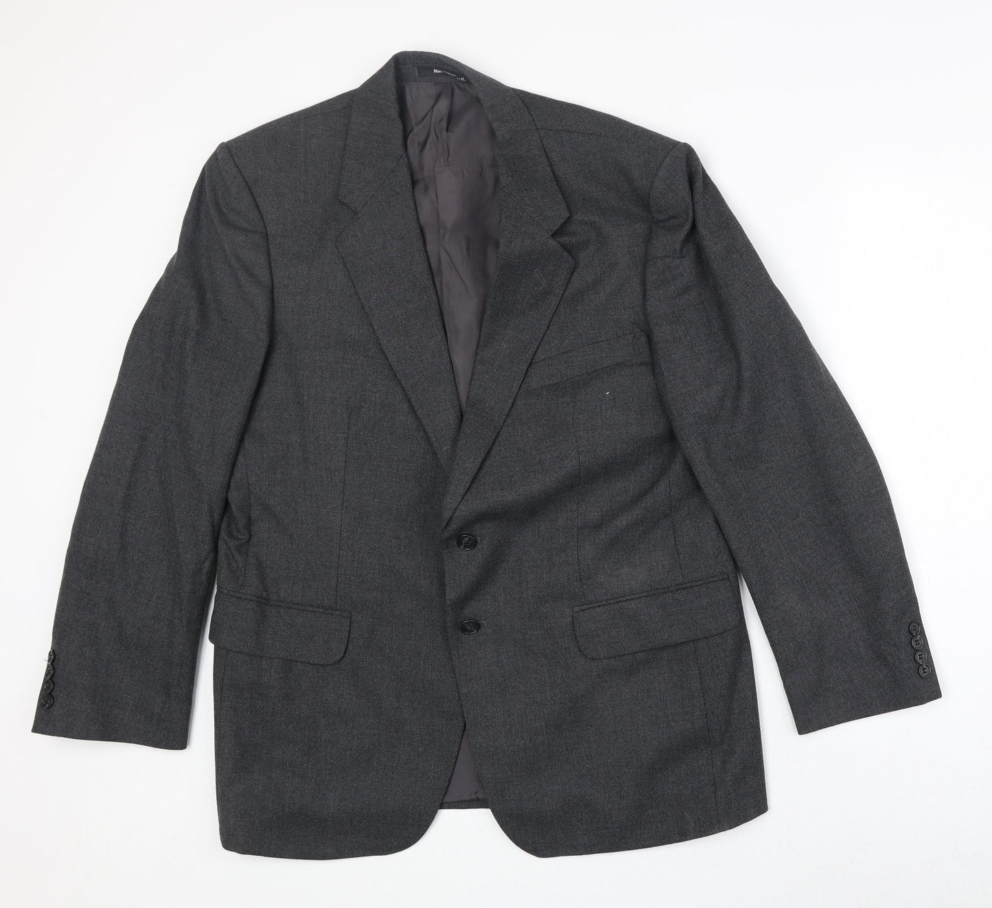 Marks and Spencer Mens Grey Polyester Jacket Suit Jacket Size 42 Regular